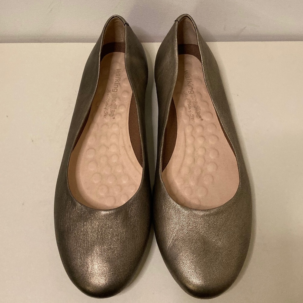 Walking Cradles Bronwyn Flats In Old Gold Antique Metallic - 11W - Picture 4 of 8